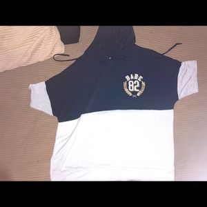 Black, white, and grey babe shirt